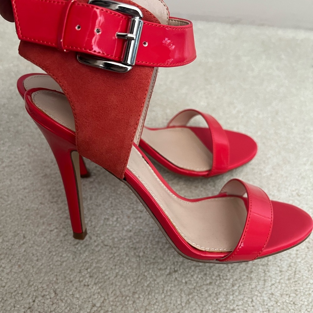 Guess Red Strappy High Heels